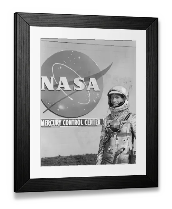 Framed Print : Malcolm Scott Carpenter in Space Suit Framed Print : Malcolm Scott Carpenter in Space Suit