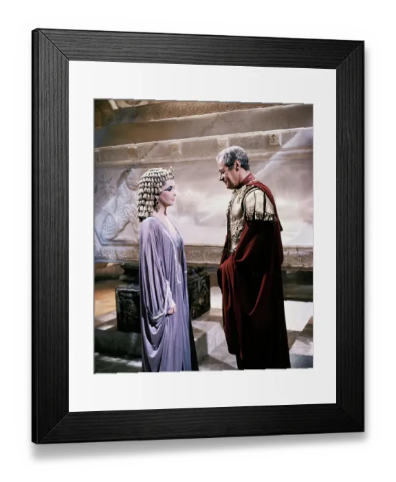 Framed Print : Liz Taylor and Rex Harrison in Cleopatra Framed Print : Liz Taylor and Rex Harrison in Cleopatra