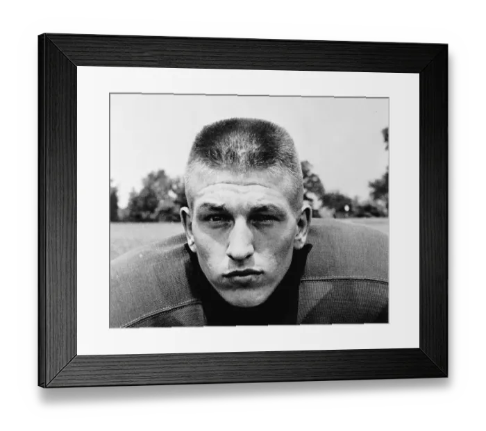 Framed Print : Famed All Pro Football Player Johnny Unitas Framed Print : Famed All Pro Football Player Johnny Unitas
