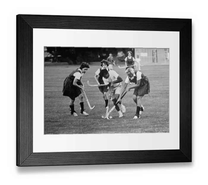 Framed Print : Sports Personalities Playing Hockey Framed Print : Sports Personalities Playing Hockey