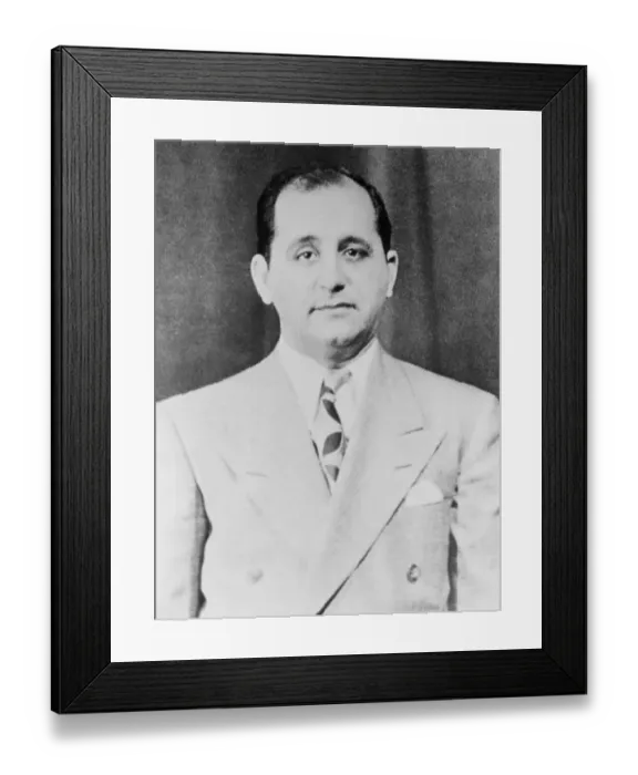 Framed Print : Portrait of Sam Giancana Framed Print : Portrait of Sam Giancana