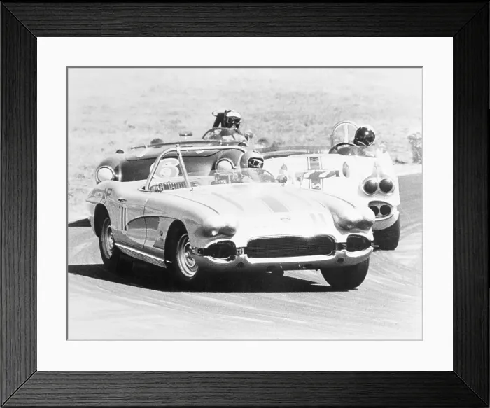 Framed Print : Red Faris Racing with Fellow Drivers Framed Print : Red Faris Racing with Fellow Drivers