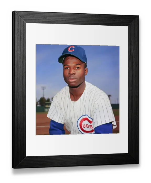 Framed Print : Lou Brock. (Original Caption). Mesa, Arizona: Lou Brock of the Chicago