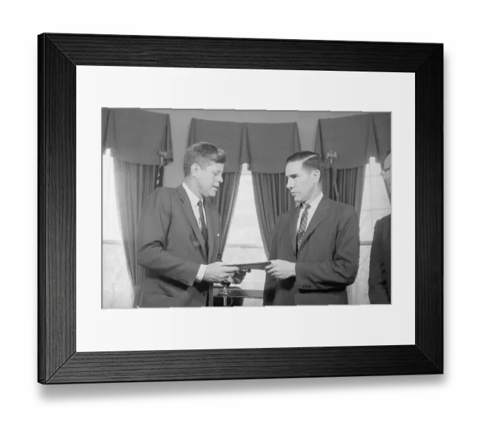 Framed Print : President John F. Kennedy and Alexander Heard Framed Print : President John F. Kennedy and Alexander Heard