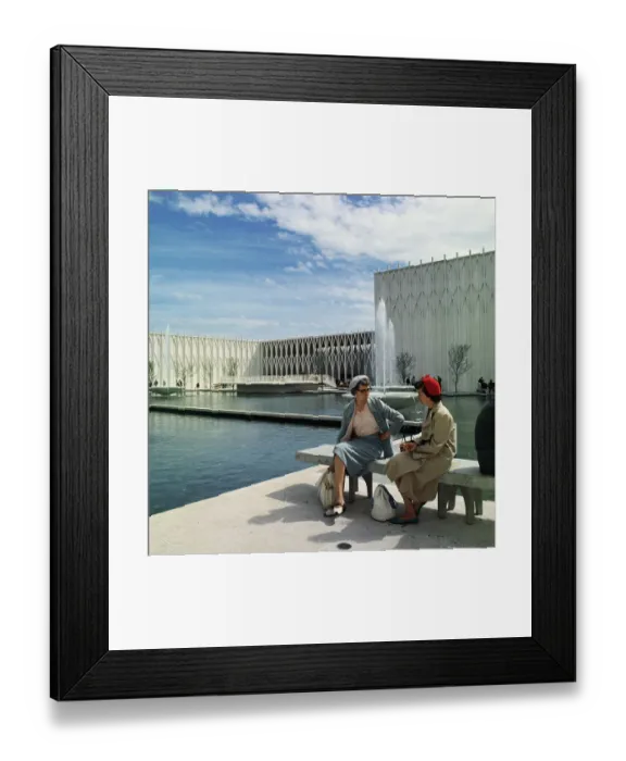 Framed Print : Science Pavilion Court at World's Fair Framed Print : Science Pavilion Court at World's Fair