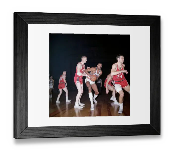Framed Print : Wilt Chamberlain Holding Basketball Framed Print : Wilt Chamberlain Holding Basketball