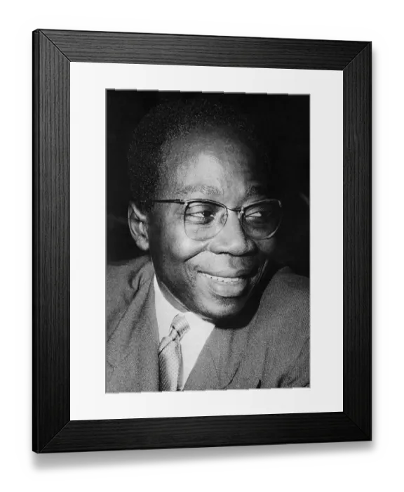 Framed Print : Leopold Senghor Framed Print : Leopold Senghor
