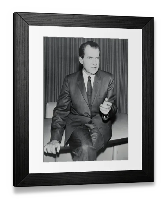 Framed Print : Portrait of Richard M. Nixon