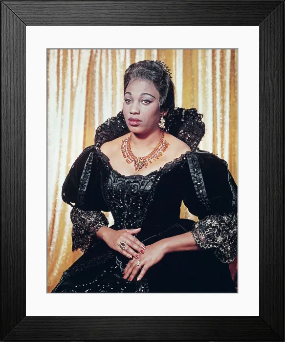 Framed Print : Opera Singer Leontyne Price in Costume Framed Print : Opera Singer Leontyne Price in Costume