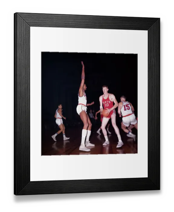 Framed Print : Wilt Chamberlain Blocking John Kerr Framed Print : Wilt Chamberlain Blocking John Kerr