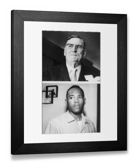 Framed Print : Governor Ross Barnett and James P. Meredith