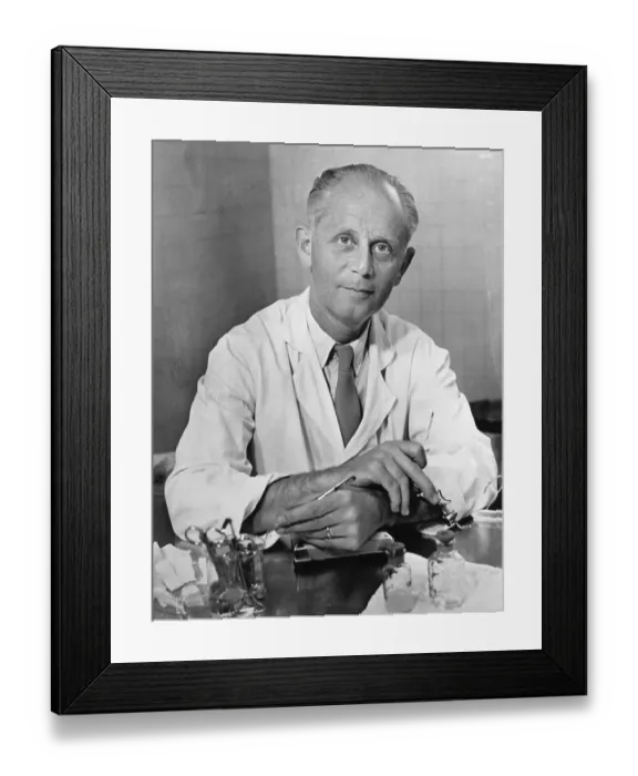 Framed Print : Endocrinologist Dr. Hans Selye Framed Print : Endocrinologist Dr. Hans Selye