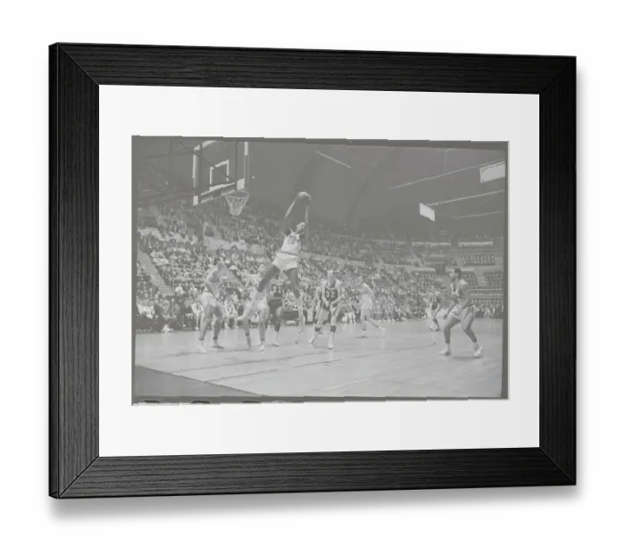 Framed Print : Wilt Chamberlain Taking Rebound