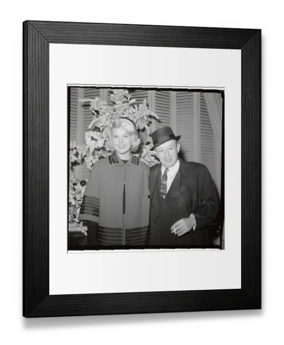 Framed Print : Portrait of Billy Rose and Joyce Matthews