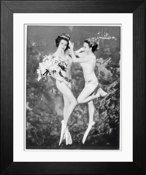 Framed Print : Performers in Water Framed Print : Performers in Water