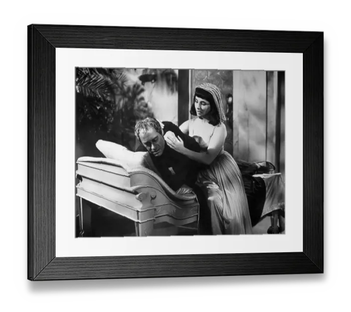 Framed Print : Liz Taylor and Rex Harrison in Cleopatra Framed Print : Liz Taylor and Rex Harrison in Cleopatra