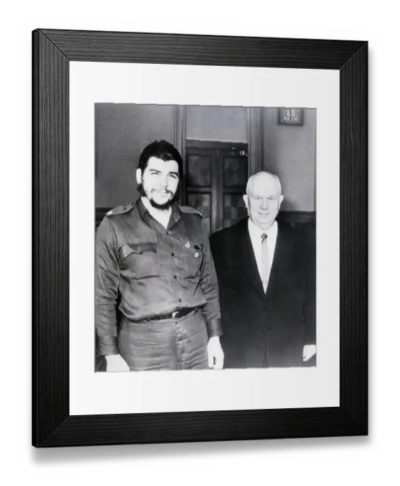 Framed Print : Nikita Krushchev with Ernesto Che Guevara Framed Print : Nikita Krushchev with Ernesto Che Guevara