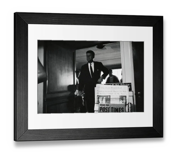 Framed Print : President John F. Kennedy Arriving at Hospital Framed Print : President John F. Kennedy Arriving at Hospital