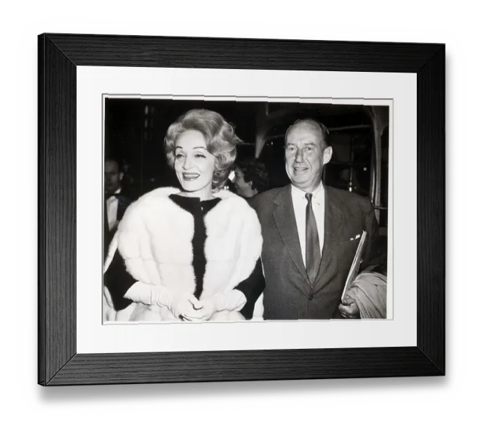 Framed Print : Marlene Dietrich And Adlai Stevenson