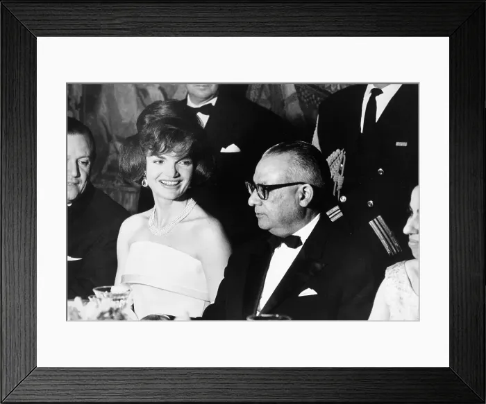Framed Print : Jackie Kennedy and Romulo Betancourt Dine Framed Print : Jackie Kennedy and Romulo Betancourt Dine