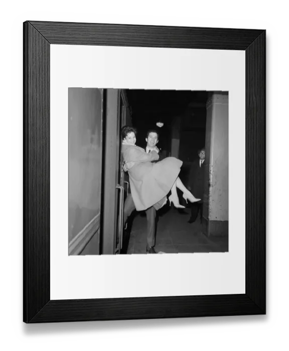 Framed Print : Portrait of Ben Gazzara Carrying Janice Rule Framed Print : Portrait of Ben Gazzara Carrying Janice Rule