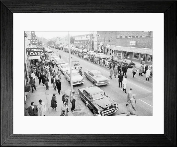 Framed Print : Demonstrators Led by Martin Luther King Framed Print : Demonstrators Led by Martin Luther King