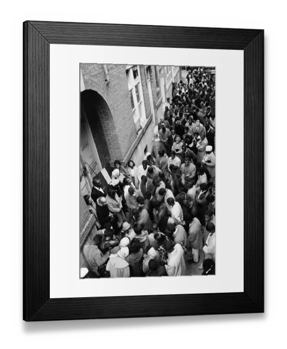 Framed Print : Negro Demonstrators Pray In Alley Framed Print : Negro Demonstrators Pray In Alley