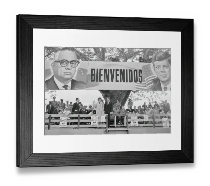 Framed Print : President and Mrs. Kennedy in Venezuela Framed Print : President and Mrs. Kennedy in Venezuela
