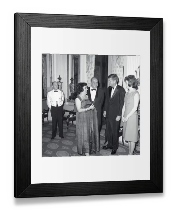 Framed Print : President Kennedy and Puerto Rican Governor Marin Framed Print : President Kennedy and Puerto Rican Governor Marin