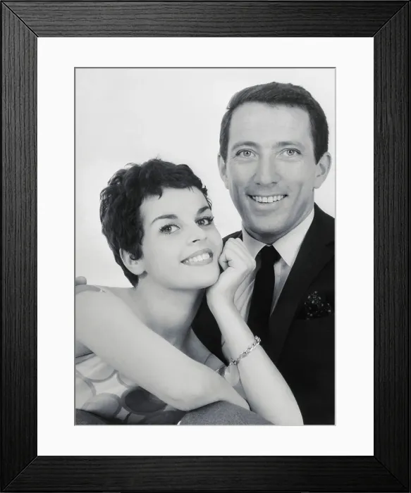 Framed Print : Portrait of Andy Williams and Claudine Longet Framed Print : Portrait of Andy Williams and Claudine Longet