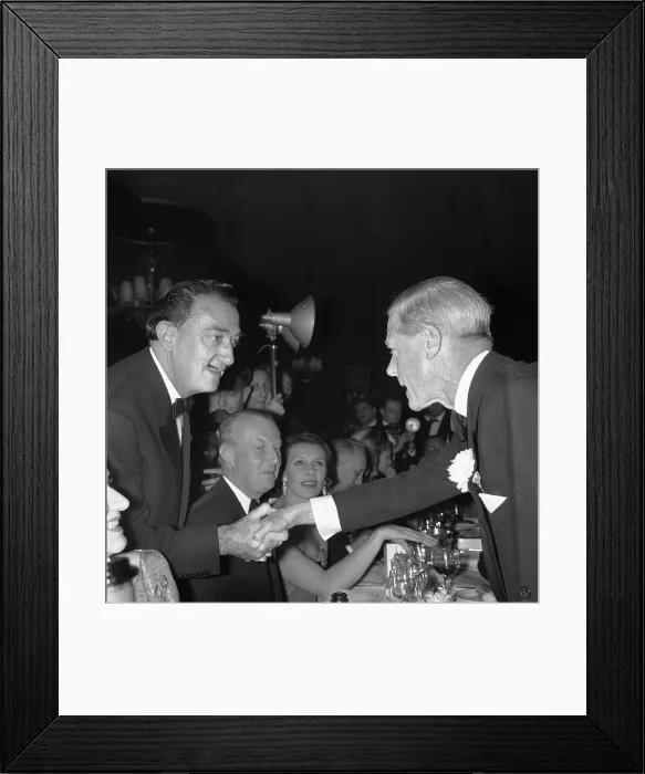 Framed Print : Duke of Windsor Shaking Hands with Salvador Dali Framed Print : Duke of Windsor Shaking Hands with Salvador Dali