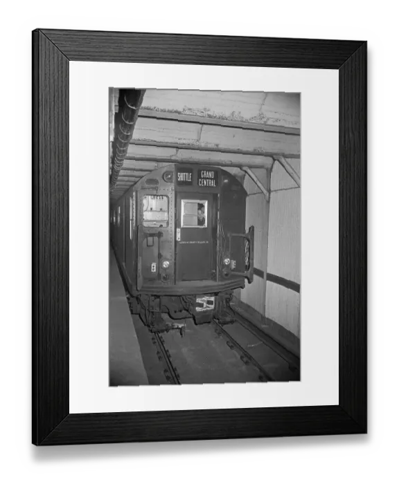 Framed Print : Unmanned Subway Train in Tunnel Framed Print : Unmanned Subway Train in Tunnel