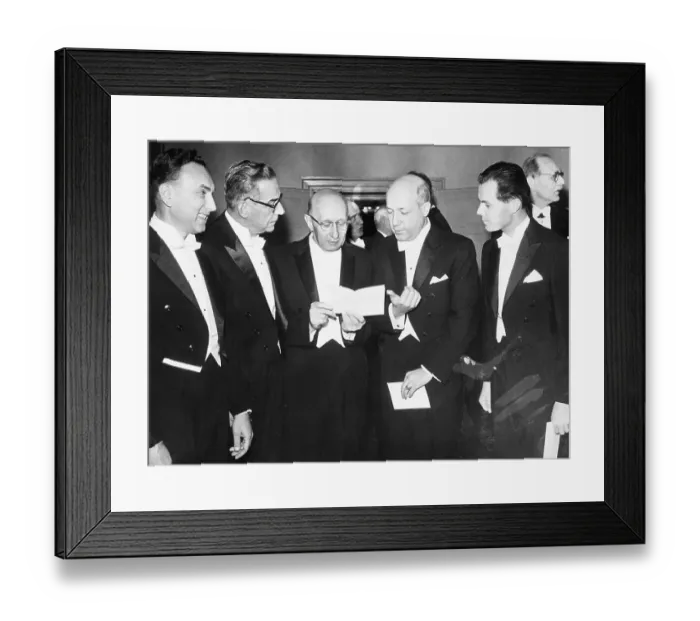 Framed Print : Five Nobel Prize Winners in 1961 Framed Print : Five Nobel Prize Winners in 1961