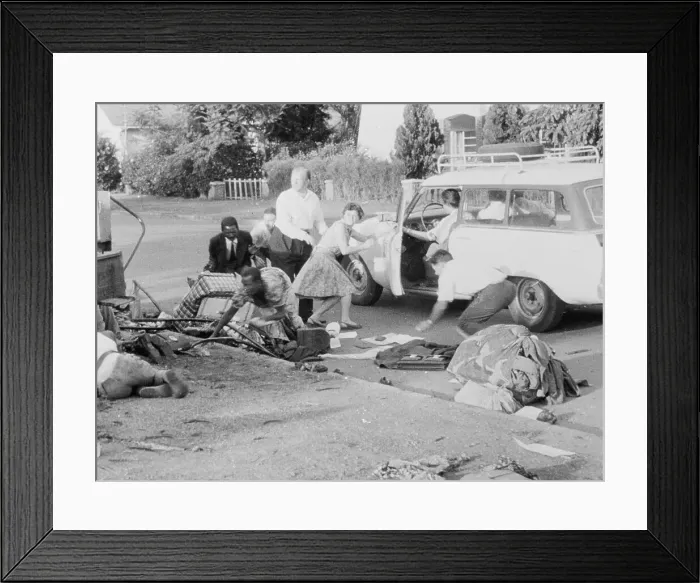 Framed Print : People Taking Cover From Gunfire Framed Print : People Taking Cover From Gunfire