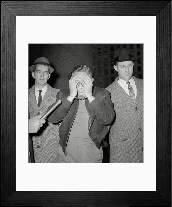 Framed Print : Anthony Corallo Covering His Face Framed Print : Anthony Corallo Covering His Face