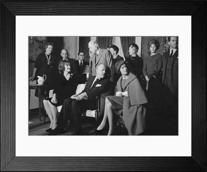 Framed Print : Jacqueline Kennedy Sitting With Colleagues