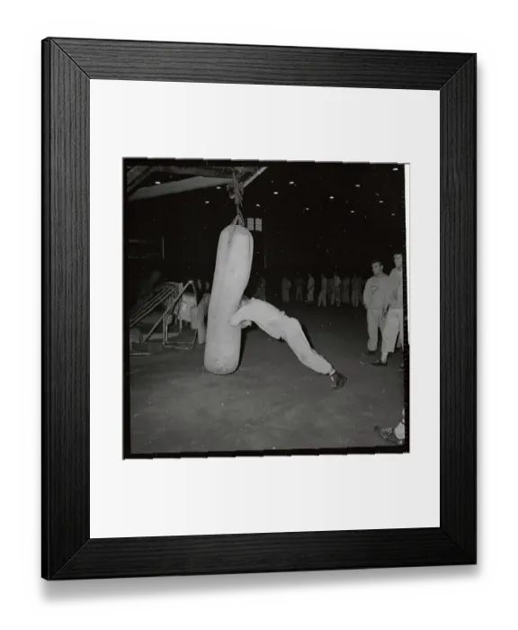 Framed Print : Tom Brown Hitting Bags Framed Print : Tom Brown Hitting Bags