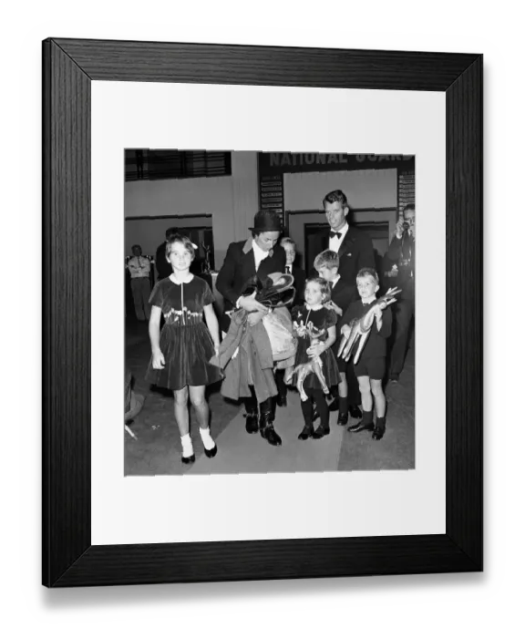 Framed Print : Robert F. Kennedy Huddled Together with His Immediate Family Framed Print : Robert F. Kennedy Huddled Together with His Immediate Family