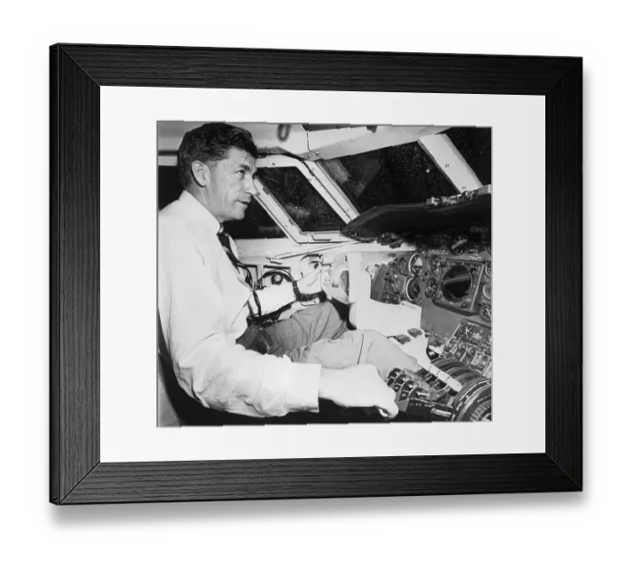 Framed Print : Najeeb Halaby Testing New Lockheed Jetstar Framed Print : Najeeb Halaby Testing New Lockheed Jetstar