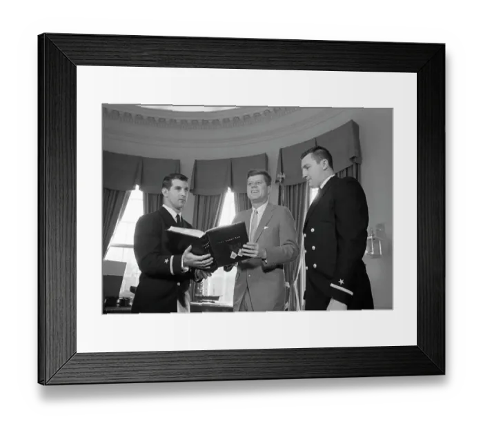 Framed Print : JFK and the All-American Framed Print : JFK and the All-American