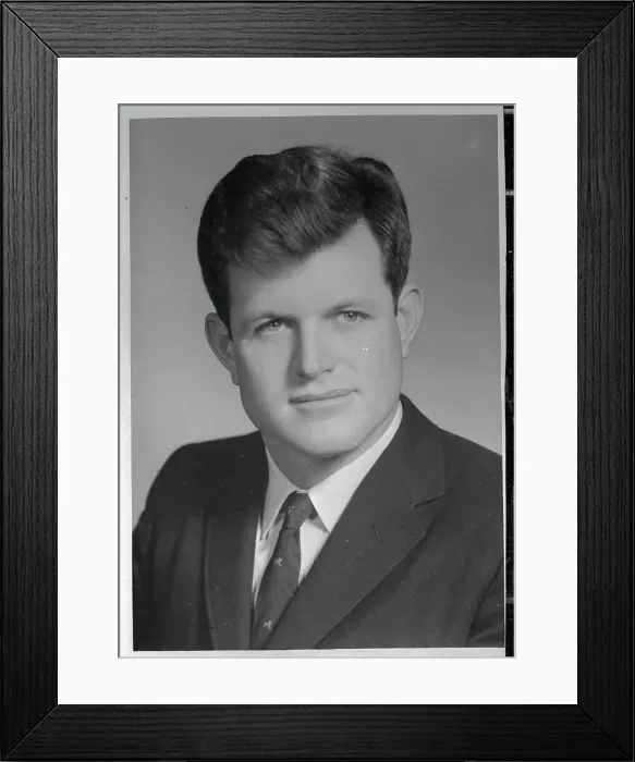 Framed Print : Portrait of Edward Moore Kennedy Framed Print : Portrait of Edward Moore Kennedy