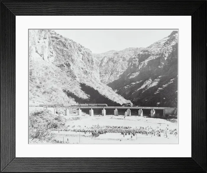 Framed Print : Mexican Railway Dedication Ceremonies on Site Framed Print : Mexican Railway Dedication Ceremonies on Site