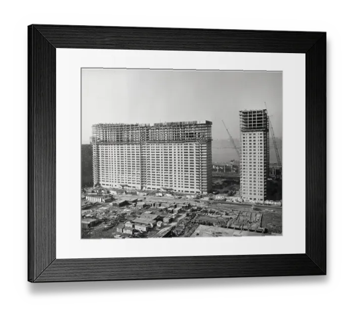 Framed Print : Kips Bay Plaza Buildings Under Construction Framed Print : Kips Bay Plaza Buildings Under Construction