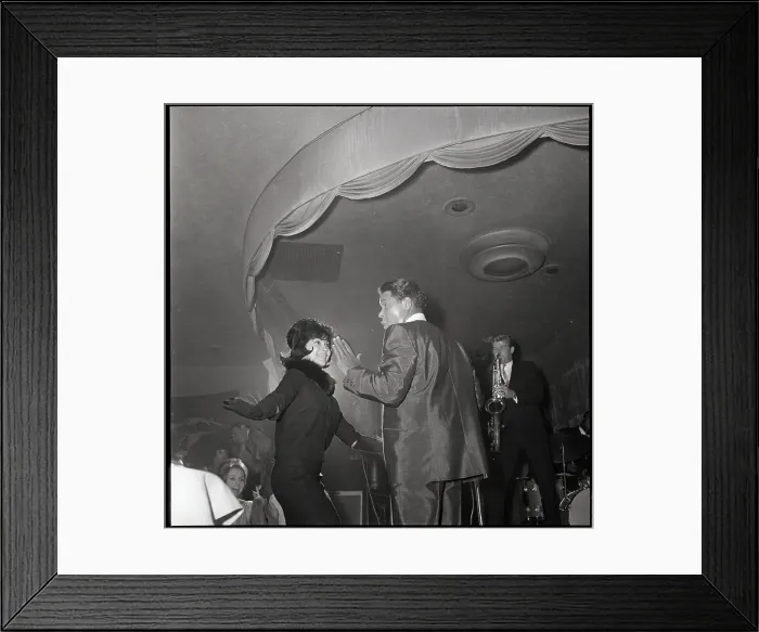 Framed Print : Chubby Checker Doing Twist W / Woman Framed Print : Chubby Checker Doing Twist W / Woman
