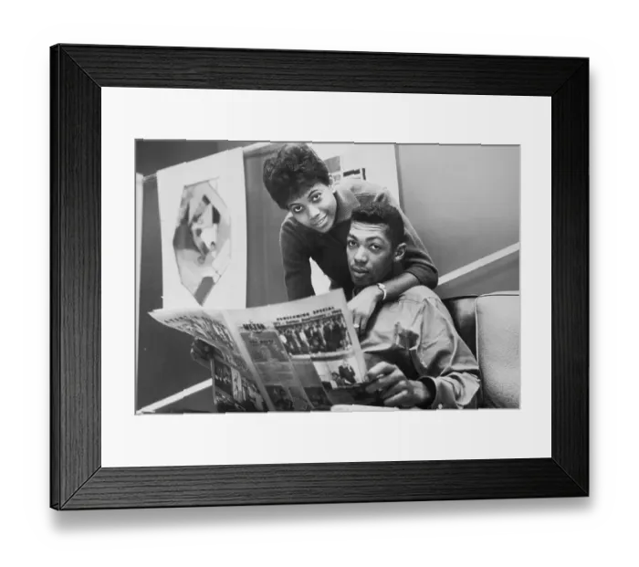 Framed Print : Wilma Rudolph and William Ward Framed Print : Wilma Rudolph and William Ward