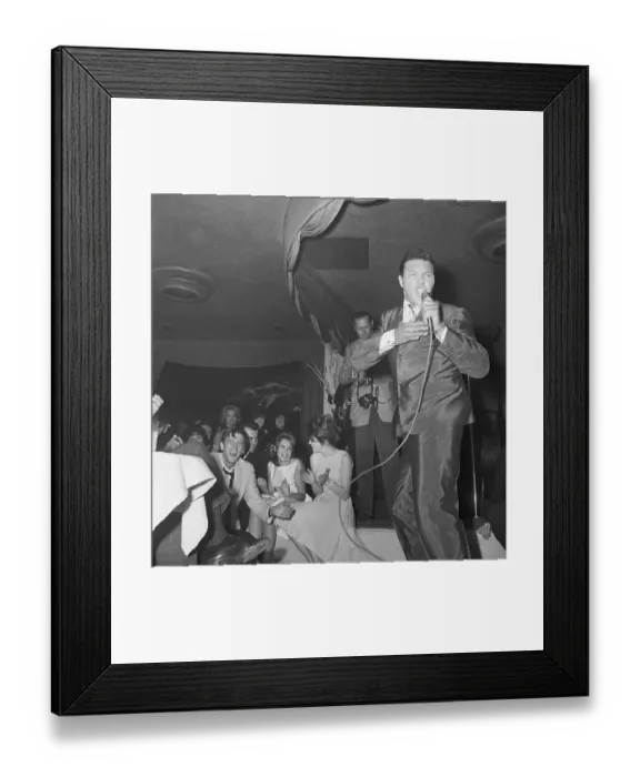 Framed Print : Chubby Checker Twisting & Singing Framed Print : Chubby Checker Twisting & Singing