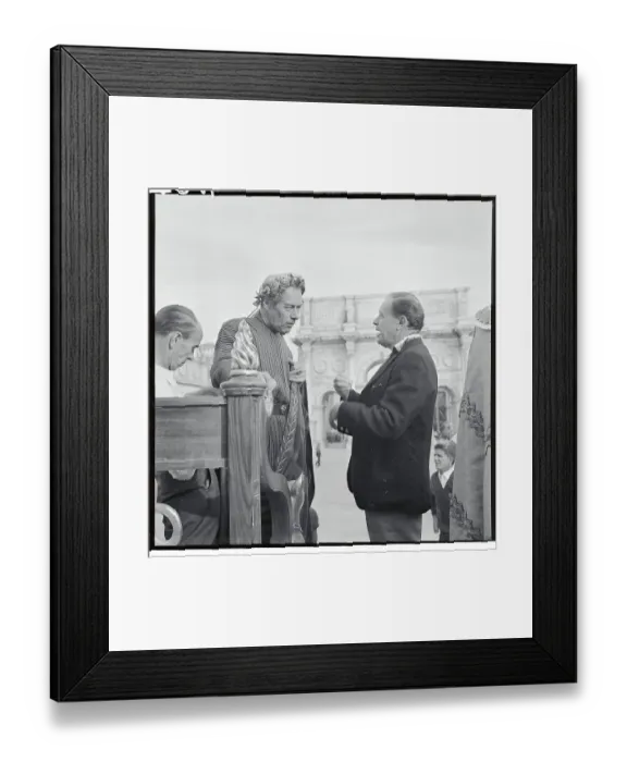 Framed Print : Joseph Mankiewicz Speaking with Rex Harrison Framed Print : Joseph Mankiewicz Speaking with Rex Harrison