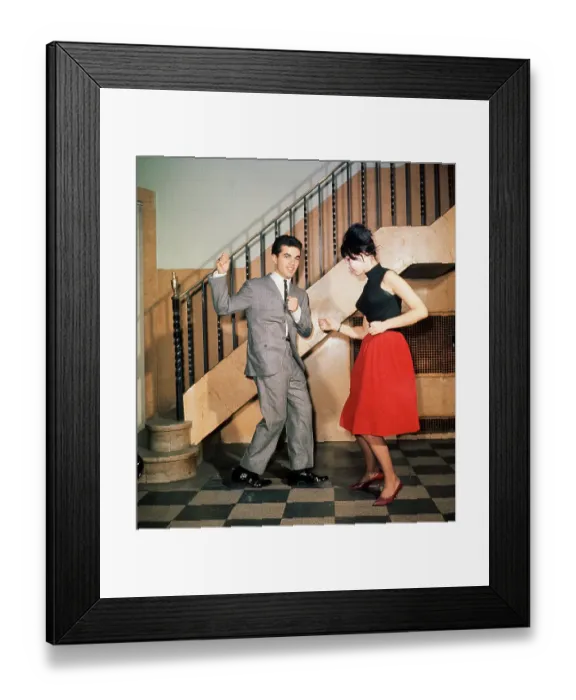 Framed Print : Couple Dance The Twist Framed Print : Couple Dance The Twist