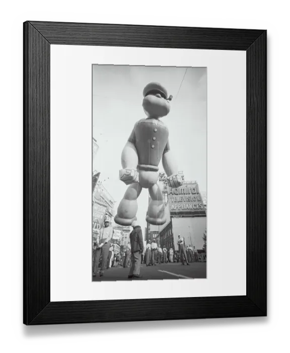 Framed Print : Popeye Balloon at Macy's Thanksgiving Day Parade