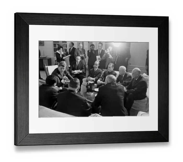 Framed Print : President Kennedy With Civil Rights Commission Framed Print : President Kennedy With Civil Rights Commission